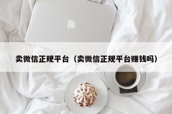 卖微信正规平台（卖微信正规平台赚钱吗）